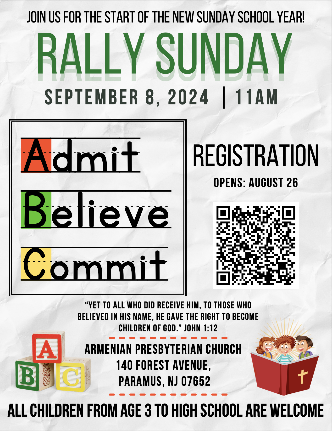 APC Rally Sunday - Registration Opens August 26 - Armenian Presbyterian ...